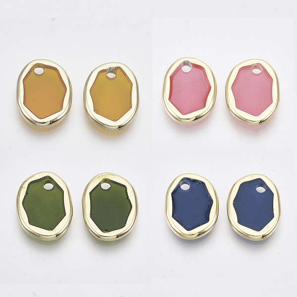 PandaHall Epoxy Resin Pendants, with Alloy Findings, Oval, Light Gold, Mixed Color, 18x14x2.5mm, Hole: 2mm Alloy+Epoxy Resin Oval Multicolor
PandaHall Epoxy Resin Pendants, with Alloy Findings, Oval, Light Gold, Mixed Color, 18x14x2.5mm, Hole: 2mm Alloy+Epoxy Resin Oval Multicolor