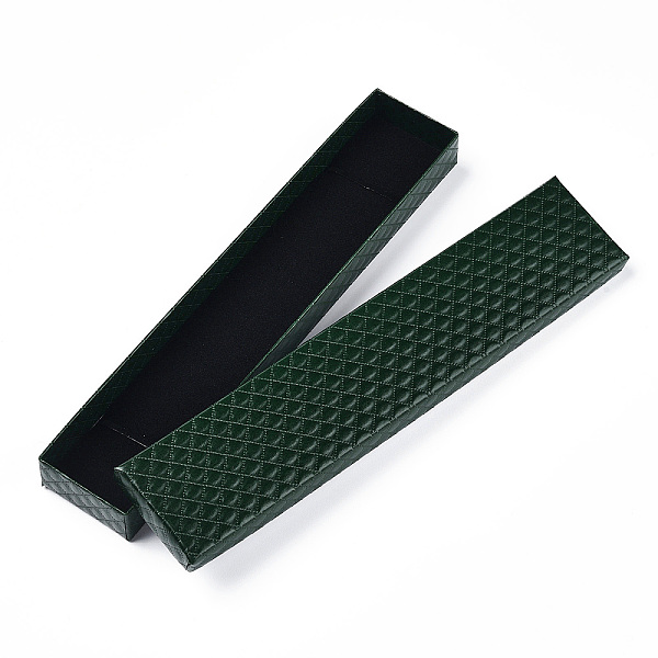 PandaHall Rhombus Textured Cardboard Jewelry Necklace Boxes, with Black Sponge, for Jewelry Gift Packaging, Rectangle, Dark Green...
PandaHall Rhombus Textured Cardboard Jewelry Necklace Boxes, with Black Sponge, for Jewelry Gift Packaging, Rectangle, Dark Green...