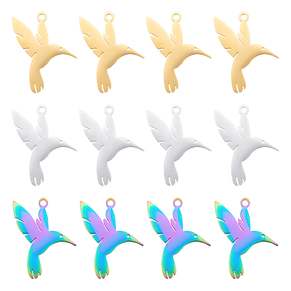 PandaHall UNICRAFTALE 12Pcs 3 Colors Hummingbird Pendants 201 Stainless Steel Pendants Bird Charms 1.5mm Hole Metal Charms Jewelry Making...
PandaHall UNICRAFTALE 12Pcs 3 Colors Hummingbird Pendants 201 Stainless Steel Pendants Bird Charms 1.5mm Hole Metal Charms Jewelry Making...