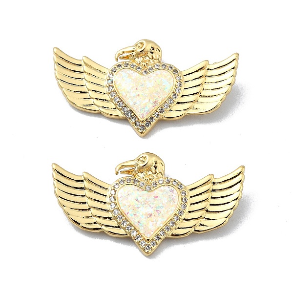 PandaHall Brass Micro Pave Clear Cubic Zirconia Pendants, with Sythetic Opal, Heart, Real 18K Gold Plated, 17.5x31.5x5mm, Hole: 3x2mm...
PandaHall Brass Micro Pave Clear Cubic Zirconia Pendants, with Sythetic Opal, Heart, Real 18K Gold Plated, 17.5x31.5x5mm, Hole: 3x2mm...