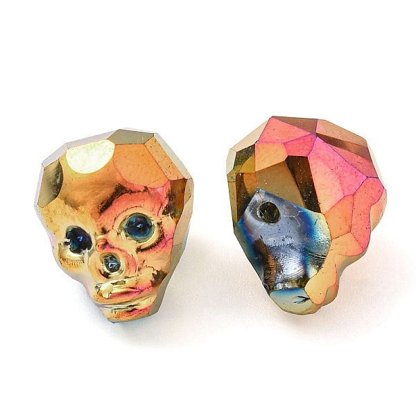 PandaHall Electroplate Glass Bead, Metallic, Faceted, Skull, Goldenrod, 16x13x14~14.5mm, Hole: 1.6mm Glass Skull Gold
PandaHall Electroplate Glass Bead, Metallic, Faceted, Skull, Goldenrod, 16x13x14~14.5mm, Hole: 1.6mm Glass Skull Gold
