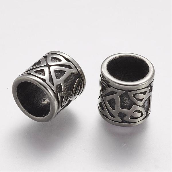 PandaHall 304 Stainless Steel Beads, Column, Large Hole Beads, Antique Silver, 11.5x11.5mm, Hole: 8.5mm 304 Stainless Steel Column
PandaHall 304 Stainless Steel Beads, Column, Large Hole Beads, Antique Silver, 11.5x11.5mm, Hole: 8.5mm 304 Stainless Steel Column