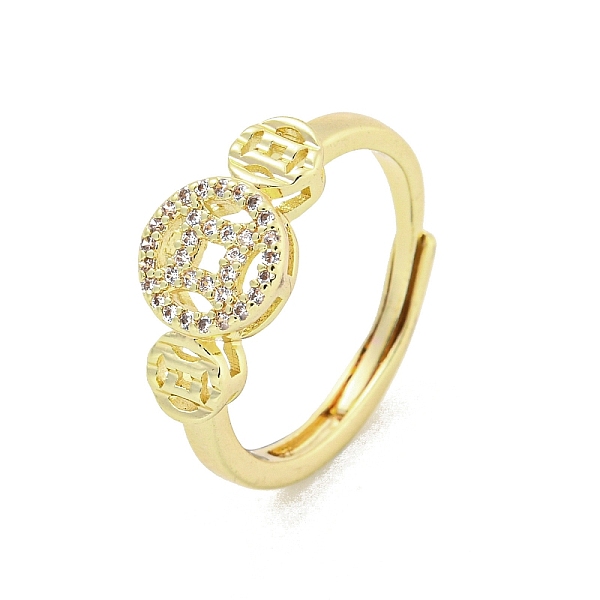PandaHall Brass Micro Pave Cubic Zirconia Adjustable Rings for Women, Long-Lasting Plated, Golden, Inner Diameter: 16mm Brass+Cubic Zirconia
PandaHall Brass Micro Pave Cubic Zirconia Adjustable Rings for Women, Long-Lasting Plated, Golden, Inner Diameter: 16mm Brass+Cubic Zirconia