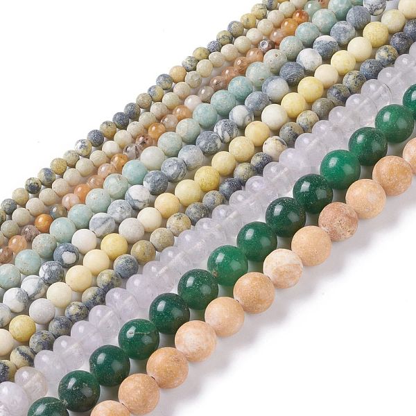 PandaHall Natural Mixed Gemstone Beads Strands, Round, 4~10mm, Hole: 0.9~1.2mm, about 40~94pcs/strand, 15.35 inch(39cm)~15.94 inch(40.5cm)...
PandaHall Natural Mixed Gemstone Beads Strands, Round, 4~10mm, Hole: 0.9~1.2mm, about 40~94pcs/strand, 15.35 inch(39cm)~15.94 inch(40.5cm)...