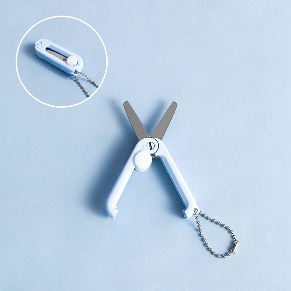 PandaHall Stainless Steel Safe Portable Travel Scissors, Mini Foldable Multifunction Scissors, with Plastic Handle, Deep Sky Blue, 45x15mm...
PandaHall Stainless Steel Safe Portable Travel Scissors, Mini Foldable Multifunction Scissors, with Plastic Handle, Deep Sky Blue, 45x15mm...
