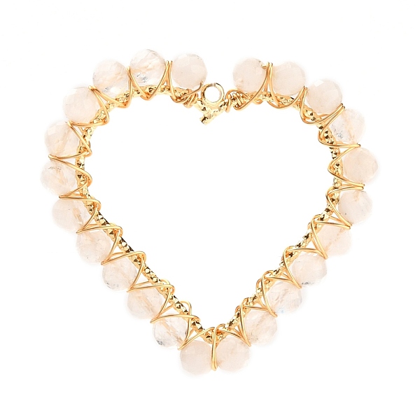PandaHall Heart Natural Faceted Rainbow Moonstone Pendants, Wire Wrapped Pendants, with Brass Findings and Eco-Friendly Copper Wire, Golden...
PandaHall Heart Natural Faceted Rainbow Moonstone Pendants, Wire Wrapped Pendants, with Brass Findings and Eco-Friendly Copper Wire, Golden...