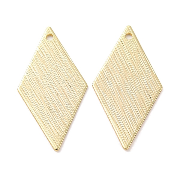 PandaHall Rack Plating Brass Pendants, Rhombus, Real 18K Gold Plated, 26x13.5x0.6mm, Hole: 1.2mm Brass Rhombus
PandaHall Rack Plating Brass Pendants, Rhombus, Real 18K Gold Plated, 26x13.5x0.6mm, Hole: 1.2mm Brass Rhombus