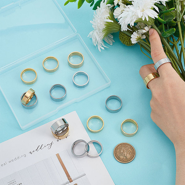 PandaHall UNICRAFTALE Stainless Steel Laser Inscription Plain Blank Finger Ring Metal Hypoallergenic Wedding Ring Classical Plain Ring for...
PandaHall UNICRAFTALE Stainless Steel Laser Inscription Plain Blank Finger Ring Metal Hypoallergenic Wedding Ring Classical Plain Ring for...