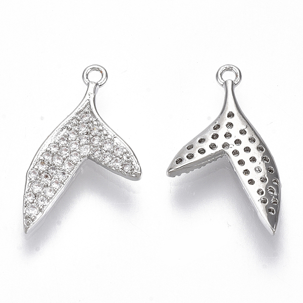 PandaHall Brass Micro Pave Cubic Zirconia Pendants, Nickel Free, Fish Tail, Clear, Real Platinum Plated, 16.5x9x1.5mm, Hole: 1mm Brass+Cubic...
PandaHall Brass Micro Pave Cubic Zirconia Pendants, Nickel Free, Fish Tail, Clear, Real Platinum Plated, 16.5x9x1.5mm, Hole: 1mm Brass+Cubic...