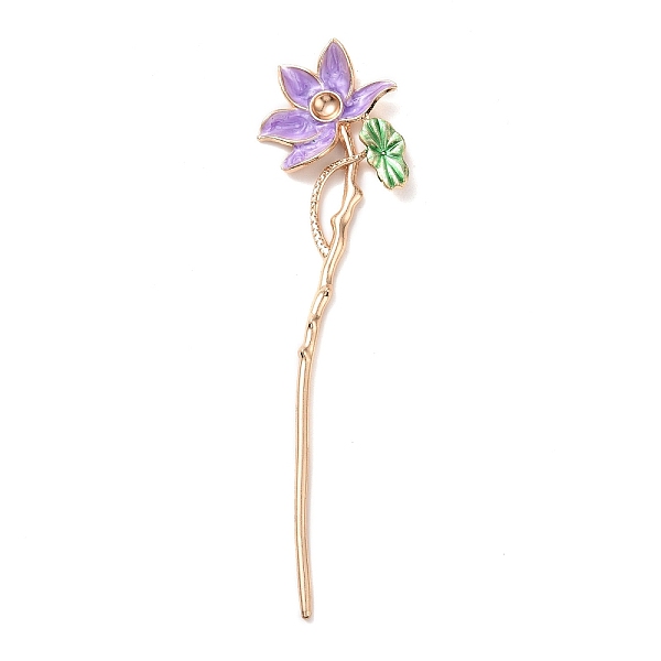 PandaHall Alloy Enamel Lotus Hair Sticks, Long-Lasting Plated Cabochon Settings, Hair Accessories for Women, Medium Orchid, 175x47mm, Tray...
PandaHall Alloy Enamel Lotus Hair Sticks, Long-Lasting Plated Cabochon Settings, Hair Accessories for Women, Medium Orchid, 175x47mm, Tray...