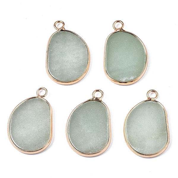 PandaHall Natural Green Aventurine Pendants, with Golden Plated Brass Edge and Loop, Bean, 25.5x16x2mm, Hole: 2.5mm Green Aventurine Others
PandaHall Natural Green Aventurine Pendants, with Golden Plated Brass Edge and Loop, Bean, 25.5x16x2mm, Hole: 2.5mm Green Aventurine Others