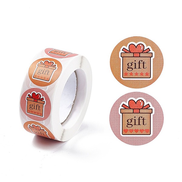 PandaHall 2 Colors Paper Gift Sticker Rolls, Round Dot Decals for Gift Bag Sealing, Gift Box Pattern, Gift Box Pattern, 25mm, 500pcs/roll..., Multicolor
PandaHall 2 Colors Paper Gift Sticker Rolls, Round Dot Decals for Gift Bag Sealing, Gift Box Pattern, Gift Box Pattern, 25mm, 500pcs/roll..., Multicolor