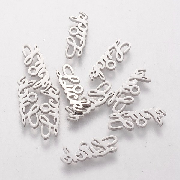 PandaHall 201 Stainless Steel Pendants, Word Luck, Stainless Steel Color, 5.5x16x1.2mm, Hole: 1.5mm 201 Stainless Steel Word
PandaHall 201 Stainless Steel Pendants, Word Luck, Stainless Steel Color, 5.5x16x1.2mm, Hole: 1.5mm 201 Stainless Steel Word