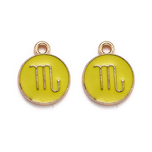 PandaHall Alloy Enamel Pendants, Flat Round with Constellation/Zodiac Sign, Golden, Scorpio, 15x12x2mm, Hole: 1.5mm Alloy+Enamel Scorpio..., Yellow
PandaHall Alloy Enamel Pendants, Flat Round with Constellation/Zodiac Sign, Golden, Scorpio, 15x12x2mm, Hole: 1.5mm Alloy+Enamel Scorpio..., Yellow