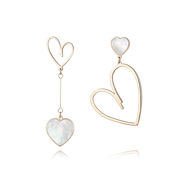 PandaHall Heart Titanium Steel Dangle Earrings for Women Titanium Steel Heart White
PandaHall Heart Titanium Steel Dangle Earrings for Women Titanium Steel Heart White