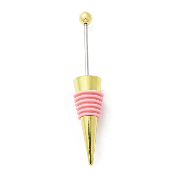 PandaHall DIY Beadable Alloy Red Wine Stopper, Silicone Bottle Stopper, Cone, Pink, 114.5x21.5mm Alloy Cone Pink
PandaHall DIY Beadable Alloy Red Wine Stopper, Silicone Bottle Stopper, Cone, Pink, 114.5x21.5mm Alloy Cone Pink