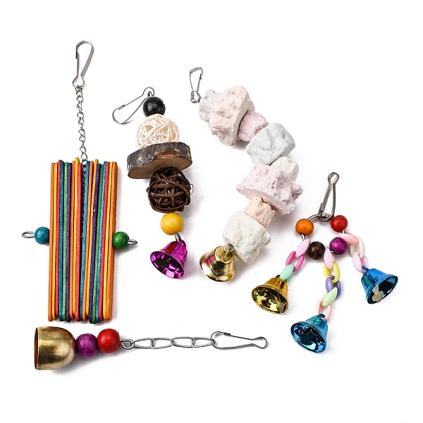 PandaHall AHANDMAKER Pet Supplies Sets, Including 1 Set Parrot Toys Set, 1Pc Calcium Carbonate Grinding Stone and 1Pc Wooden Hanging..., Multicolor
PandaHall AHANDMAKER Pet Supplies Sets, Including 1 Set Parrot Toys Set, 1Pc Calcium Carbonate Grinding Stone and 1Pc Wooden Hanging..., Multicolor