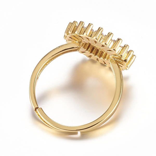 PandaHall Brass Micro Pave Cubic Zirconia Adjustable Rings, Flat Round with Initial Letter, Lead Free & Cadmium Free, Golden, US Size 6...
PandaHall Brass Micro Pave Cubic Zirconia Adjustable Rings, Flat Round with Initial Letter, Lead Free & Cadmium Free, Golden, US Size 6...