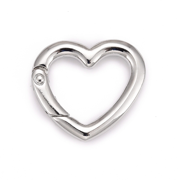 PandaHall Alloy Spring Gate Rings, Heart Rings, Platinum, 31x34x5mm, Inner Diameter: 16.5x24mm Alloy
PandaHall Alloy Spring Gate Rings, Heart Rings, Platinum, 31x34x5mm, Inner Diameter: 16.5x24mm Alloy