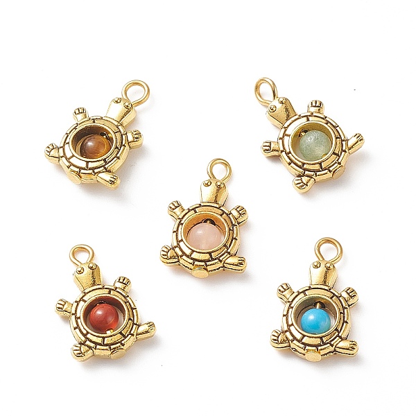 PandaHall Natural & Synthetic Mixed Gemstone Pendants, Animal Charm, with Antique Golden Plated Tibetan Style Alloy Findings and Iron Loops...
PandaHall Natural & Synthetic Mixed Gemstone Pendants, Animal Charm, with Antique Golden Plated Tibetan Style Alloy Findings and Iron Loops...