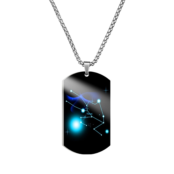 PandaHall Stainless Steel Constellation Tag Pendant Necklace with Box Chains, Taurus, 23.62 inch(60cm) Stainless Steel Taurus
PandaHall Stainless Steel Constellation Tag Pendant Necklace with Box Chains, Taurus, 23.62 inch(60cm) Stainless Steel Taurus
