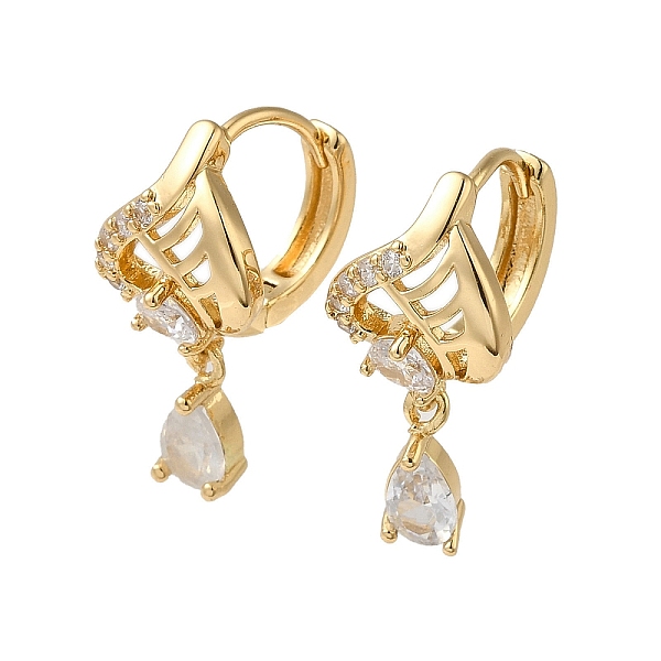 PandaHall Brass Micro Pave Cubic Zirconia Dangle Earring, with Glass, Light Gold, 22x11mm Brass Clear
PandaHall Brass Micro Pave Cubic Zirconia Dangle Earring, with Glass, Light Gold, 22x11mm Brass Clear