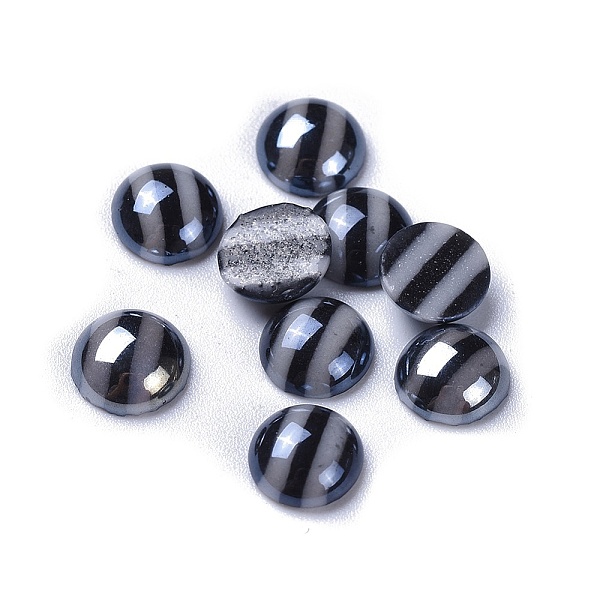 PandaHall Opaque Glass Cabochons, Stripe Pattern, Half Round, Black, 8x3.5mm Glass Half Round Black
PandaHall Opaque Glass Cabochons, Stripe Pattern, Half Round, Black, 8x3.5mm Glass Half Round Black
