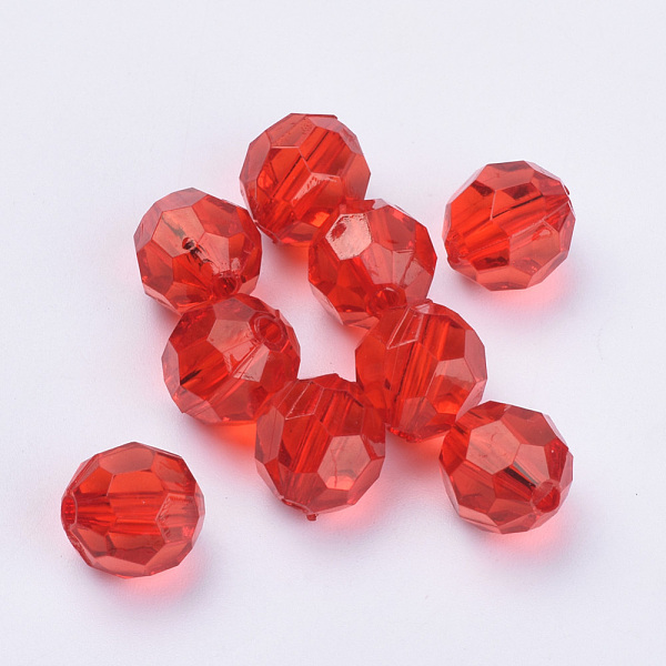 PandaHall Transparent Acrylic Beads, Faceted, Round, Red, 10x9.5mm, Hole: 1.8mm, about 990pcs/500g Acrylic Round Red
PandaHall Transparent Acrylic Beads, Faceted, Round, Red, 10x9.5mm, Hole: 1.8mm, about 990pcs/500g Acrylic Round Red
