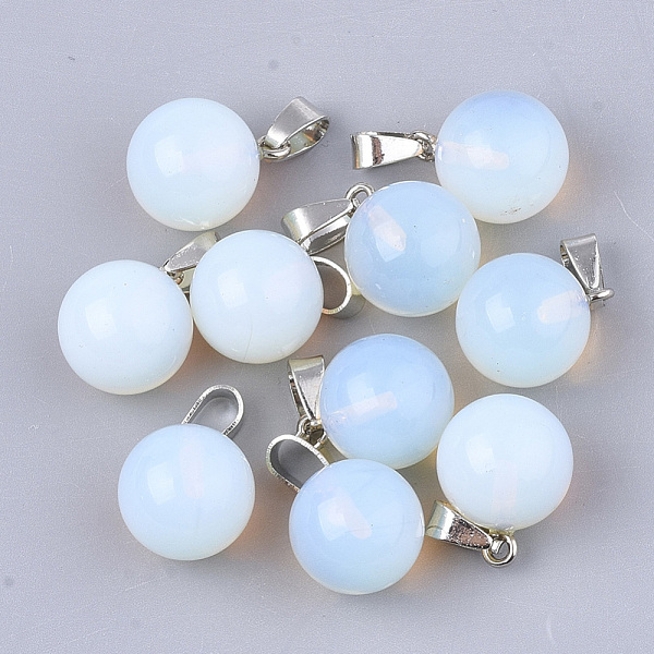 PandaHall Opalite Pendants, with Iron Findings, Round, Platinum, 17~18x13.5mm, Hole: 3.5x7mm Opalite Round
PandaHall Opalite Pendants, with Iron Findings, Round, Platinum, 17~18x13.5mm, Hole: 3.5x7mm Opalite Round