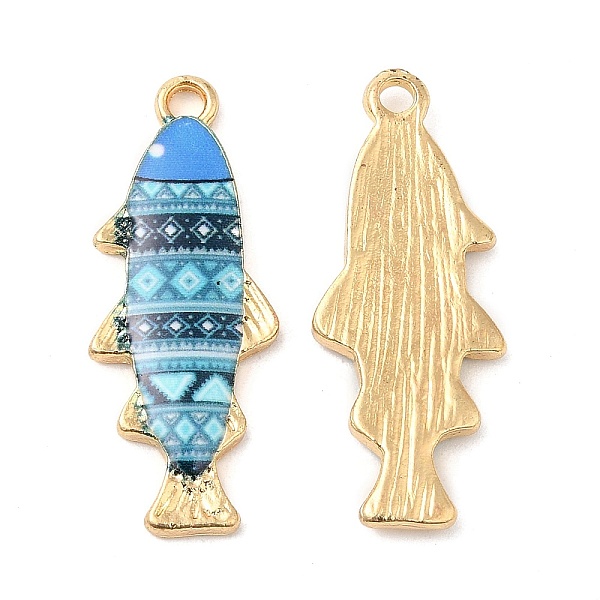 PandaHall Alloy Enamel Pendants, Cadmium Free & Nickel Free & Lead Free, Golden, Fish Charm, Turquoise, 27x10.5x2.5mm, Hole: 1.8mm..., Green
PandaHall Alloy Enamel Pendants, Cadmium Free & Nickel Free & Lead Free, Golden, Fish Charm, Turquoise, 27x10.5x2.5mm, Hole: 1.8mm..., Green