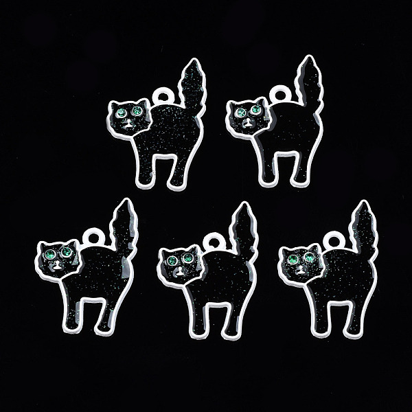 PandaHall Spray Painted Alloy Enamel Pendants, with Emerald Rhinestone and Glitter Powder, Cadmium Free & Nickel Free & Lead Free, Cat..., White
PandaHall Spray Painted Alloy Enamel Pendants, with Emerald Rhinestone and Glitter Powder, Cadmium Free & Nickel Free & Lead Free, Cat..., White