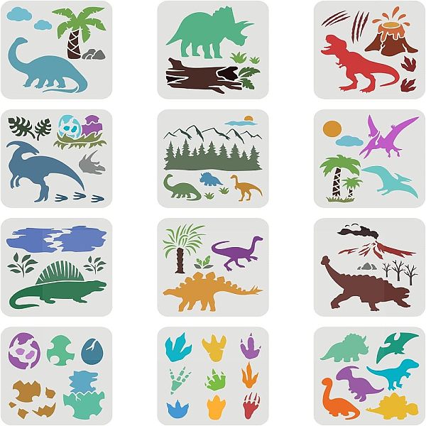 PandaHall FINGERINSPIRE 12 Pcs Dinosaur Stencils 20x20cm Dinosaur Forest Stencil Plastic Dinosaur Footprint Eggs Stencil Reusable...
PandaHall FINGERINSPIRE 12 Pcs Dinosaur Stencils 20x20cm Dinosaur Forest Stencil Plastic Dinosaur Footprint Eggs Stencil Reusable...