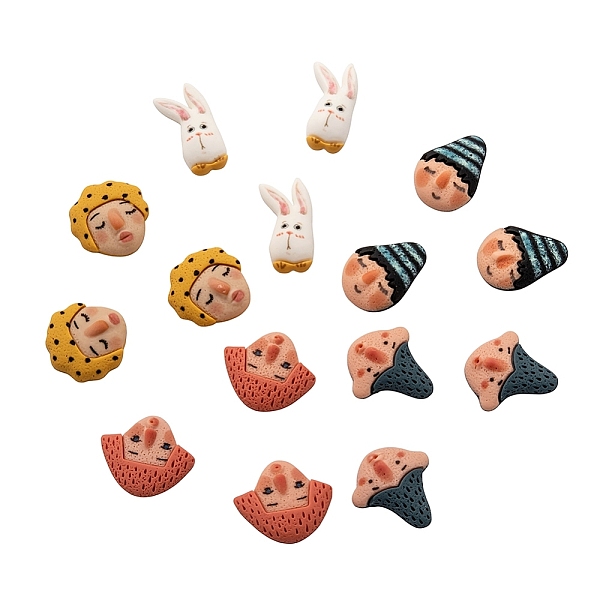 PandaHall Opaque Resin Cabochons, Carton Boy & Rabbit, Mixed Color, 19~22.5x11.5~19x5~6mm, 5 shapes, 5pcs/shape, 25pcs/bag Resin Rabbit..., Multicolor
PandaHall Opaque Resin Cabochons, Carton Boy & Rabbit, Mixed Color, 19~22.5x11.5~19x5~6mm, 5 shapes, 5pcs/shape, 25pcs/bag Resin Rabbit..., Multicolor