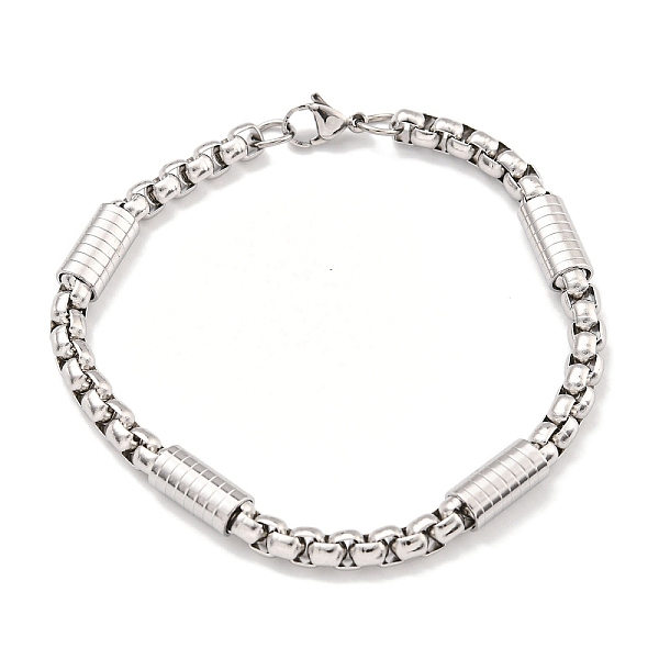 PandaHall 304 Stainless Steel Box Chain Bracelets for Women, with Lobster Claw Clasps, Stainless Steel Color, 8-3/8 inch(21.4cm), 5~6mm 304...
PandaHall 304 Stainless Steel Box Chain Bracelets for Women, with Lobster Claw Clasps, Stainless Steel Color, 8-3/8 inch(21.4cm), 5~6mm 304...