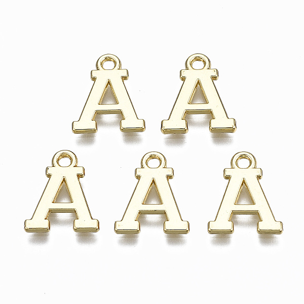 PandaHall Alloy Charms, Cadmium Free & Nickel Free & Lead Free, Alphabet, Real 16K Gold Plated, Letter.A, 14x12x1mm, Hole: 1.6mm Alloy...
PandaHall Alloy Charms, Cadmium Free & Nickel Free & Lead Free, Alphabet, Real 16K Gold Plated, Letter.A, 14x12x1mm, Hole: 1.6mm Alloy...