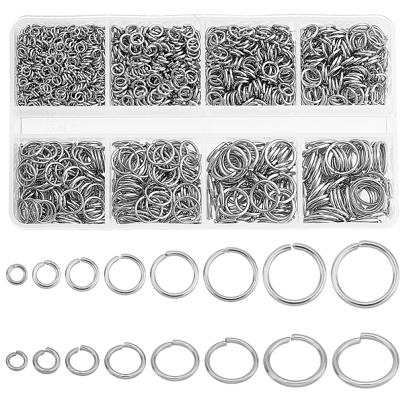 PandaHall 304 Stainless Steel Open Jump Rings, Round Ring, Stainless Steel Color, 20~22 Gauge, 3~10x0.6~1mm, Inner Diameter: 1.8~8mm...
PandaHall 304 Stainless Steel Open Jump Rings, Round Ring, Stainless Steel Color, 20~22 Gauge, 3~10x0.6~1mm, Inner Diameter: 1.8~8mm...