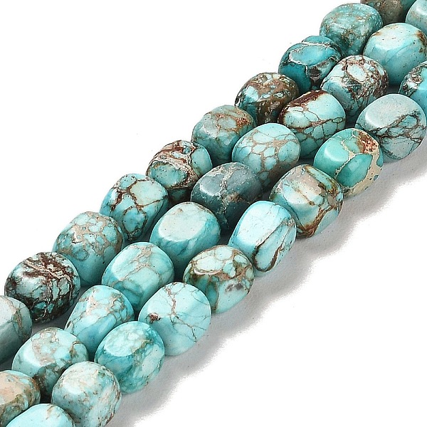 PandaHall Natural Dolomite Beads Strands, Dyed, Cuboid, Turquoise, 7~7.5x5~5.5x5~5.5mm, Hole: 1.2mm, about 55pcs/strand, 15.67~15.94 inch..., Green
PandaHall Natural Dolomite Beads Strands, Dyed, Cuboid, Turquoise, 7~7.5x5~5.5x5~5.5mm, Hole: 1.2mm, about 55pcs/strand, 15.67~15.94 inch..., Green