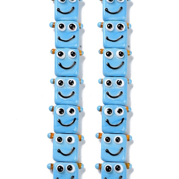 PandaHall Handmade Lampwork Beads Strands, Robot, Light Sky Blue, 16x19.5x9.5mm, Hole: 1.8mm, about 30pcs/strand, 18.90''(48cm) Lampwork...
PandaHall Handmade Lampwork Beads Strands, Robot, Light Sky Blue, 16x19.5x9.5mm, Hole: 1.8mm, about 30pcs/strand, 18.90''(48cm) Lampwork...