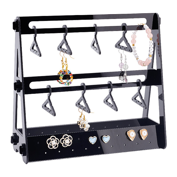 PandaHall PH 68 Holes Earrings Hanging Display Rack, Acrylic Jewelry Holder with Mini Coat Hanger Stand Ear Studs Organizer Storage Earring..., Black
PandaHall PH 68 Holes Earrings Hanging Display Rack, Acrylic Jewelry Holder with Mini Coat Hanger Stand Ear Studs Organizer Storage Earring..., Black