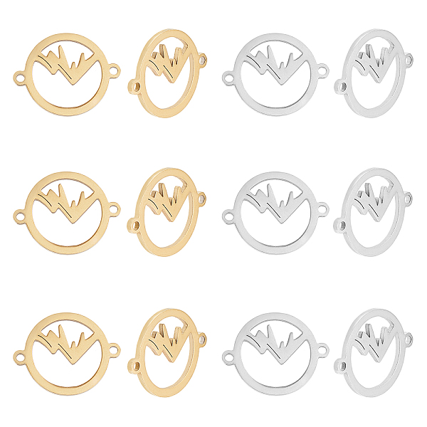 PandaHall UNICRAFTALE 12pcs 2 Colors Ring with Mountain Connector Stainless Steel Links Charm Hollow Flat Round Connector Charms for Jewelry...
PandaHall UNICRAFTALE 12pcs 2 Colors Ring with Mountain Connector Stainless Steel Links Charm Hollow Flat Round Connector Charms for Jewelry...