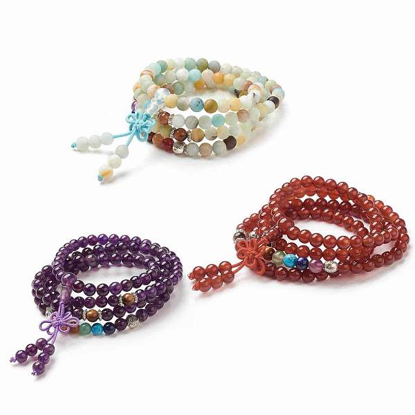 PandaHall Yoga Chakra Jewelry, Natural Mixed Stone Beads Wrap Bracelets, Four Loops, with Alloy Findings, 29.4 inch(74.8cm) Mixed Stone
PandaHall Yoga Chakra Jewelry, Natural Mixed Stone Beads Wrap Bracelets, Four Loops, with Alloy Findings, 29.4 inch(74.8cm) Mixed Stone