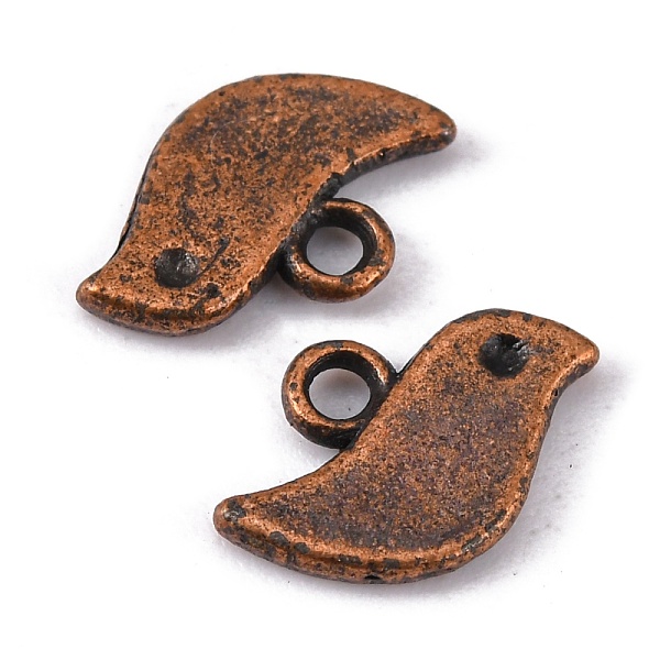 PandaHall Tibetan Style Alloy Charms, Cadmium Free & Nickel Free & Lead Free, Bird, Red Copper, 7x11x1mm, Hole: 1mm Alloy Bird
PandaHall Tibetan Style Alloy Charms, Cadmium Free & Nickel Free & Lead Free, Bird, Red Copper, 7x11x1mm, Hole: 1mm Alloy Bird