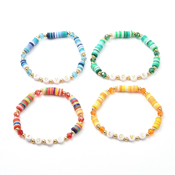 PandaHall Love Handmade Polymer Clay Beads Stretch Bracelet for Teen Girl Women, Mixed Color, Inner Diameter: 2-1/8 inch(5.3cm) Polymer Clay..., Multicolor
PandaHall Love Handmade Polymer Clay Beads Stretch Bracelet for Teen Girl Women, Mixed Color, Inner Diameter: 2-1/8 inch(5.3cm) Polymer Clay..., Multicolor