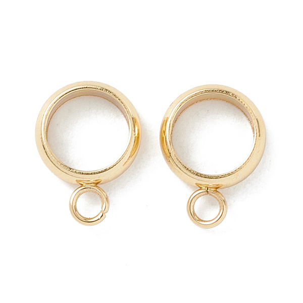 PandaHall 201 Stainless Steel Tube Bails, Loop Bails, Ring Bail Beads, Real 18K Gold Plated, 11x8x2.5mm, Hole: 1.8mm 201 Stainless Steel...
PandaHall 201 Stainless Steel Tube Bails, Loop Bails, Ring Bail Beads, Real 18K Gold Plated, 11x8x2.5mm, Hole: 1.8mm 201 Stainless Steel...
