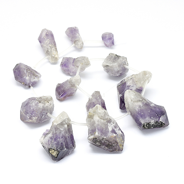 PandaHall Natural Amethyst Beads Strands, Nuggets, 20~49x12~32mm, Hole: 0.5mm, about 13pcs/strand, 15.7 inch(40cm) Amethyst Nuggets
PandaHall Natural Amethyst Beads Strands, Nuggets, 20~49x12~32mm, Hole: 0.5mm, about 13pcs/strand, 15.7 inch(40cm) Amethyst Nuggets