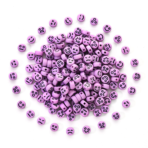 PandaHall Opaque Acrylic Beads, Flat Round with Black Random Expression, Medium Purple, 7x4mm, Hole: 1.6mm, 200pcs/set Acrylic Flat Round
PandaHall Opaque Acrylic Beads, Flat Round with Black Random Expression, Medium Purple, 7x4mm, Hole: 1.6mm, 200pcs/set Acrylic Flat Round