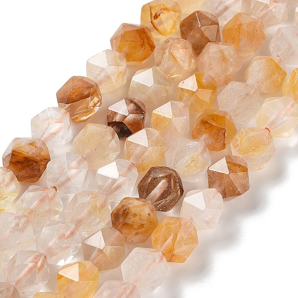 PandaHall Natural Yellow Hematoid Quartz/Golden Healer Quartz Beads Strands, Faceted, Star Cut Round Beads, 7.5~8.5x7~8x7~8mm, Hole: 1.4mm...
PandaHall Natural Yellow Hematoid Quartz/Golden Healer Quartz Beads Strands, Faceted, Star Cut Round Beads, 7.5~8.5x7~8x7~8mm, Hole: 1.4mm...