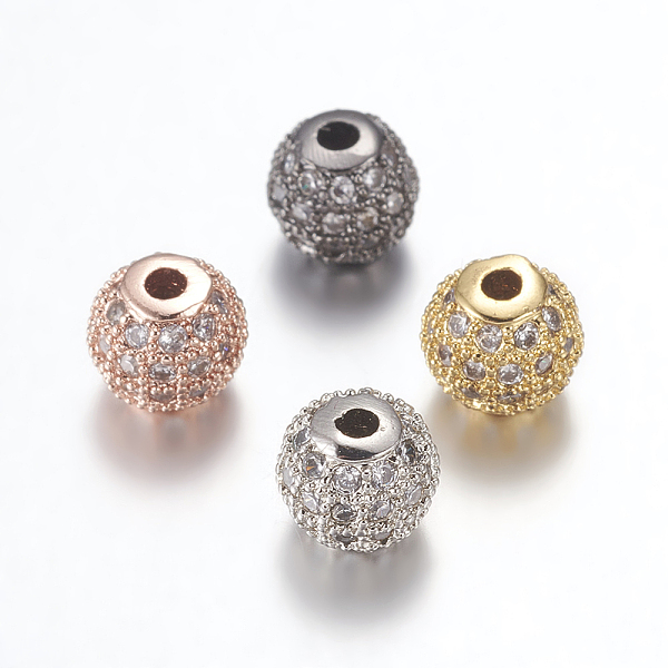 PandaHall Brass Micro Pave Cubic Zirconia Beads, Round, Clear, 6mm, Hole: 1.5mm Brass+Cubic Zirconia Round Clear
PandaHall Brass Micro Pave Cubic Zirconia Beads, Round, Clear, 6mm, Hole: 1.5mm Brass+Cubic Zirconia Round Clear