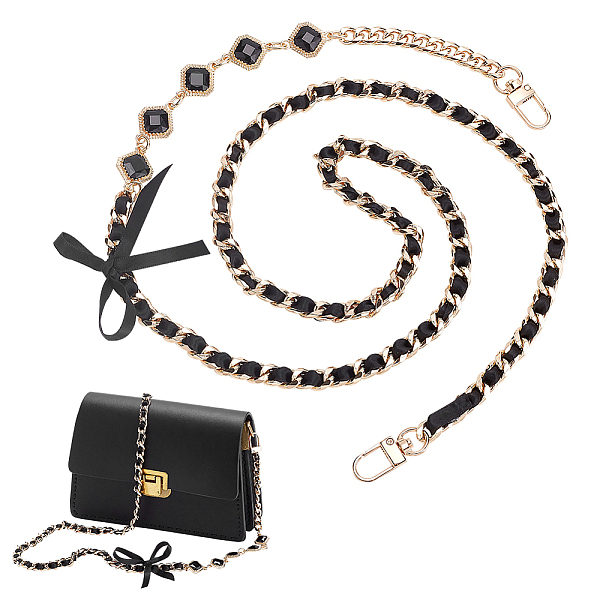 PandaHall WADORN 44.09 Inch PU Leather Purse Chain Strap, Alloy Crossbody Bag Chains Strap Shoulder Bag Chain Strap Replacement, Black Alloy...
PandaHall WADORN 44.09 Inch PU Leather Purse Chain Strap, Alloy Crossbody Bag Chains Strap Shoulder Bag Chain Strap Replacement, Black Alloy...