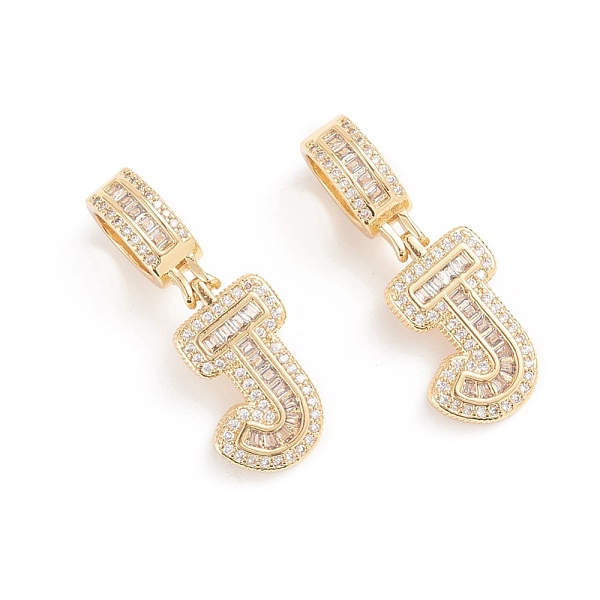 PandaHall Brass Micro Pave Cubic Zirconia Pendants, Long-Lasting Plated, Letter, Clear, Letter.J, 34mm, Hole: 6.5x9mm, Letter.J: 20x14x3.5mm...
PandaHall Brass Micro Pave Cubic Zirconia Pendants, Long-Lasting Plated, Letter, Clear, Letter.J, 34mm, Hole: 6.5x9mm, Letter.J: 20x14x3.5mm...